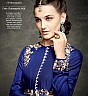 Chitrangada Royal Blue Embroidered Semi Stitched Dress - Online Shopping India