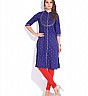 BLUE Kurti in W collection - Online Shopping India