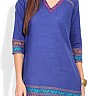 AURELIA Y/D BLUE Kurta - Online Shopping India