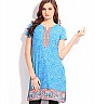 AURELIA Printed BLUE Kurta - Online Shopping India