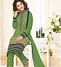 green  Embroidered Straight Suit - Online Shopping India