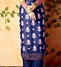 Exotic Embroidered Blue Haldi Yellow Semi Stitched  Salwar Kameez - Online Shopping India