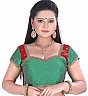 Ioko Green Round Shape With Dori Blouse - Online Shopping India