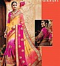 Kimora's Sindhuri Designer Multicoloured Embroidered Saree - Online Shopping India
