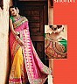 Kimora's Sindhuri Designer yellow Embroidered Saree - Online Shopping India