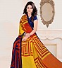 Bansi  Vichitra Designer Georgette Printed Multicolour Saree - Online Shopping India