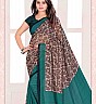 Bansi  Vichitra  Georgette Printed Green Saree - Online Shopping India