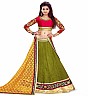 Ambaji  Designer Olive colored  Lehenga Choli - Online Shopping India
