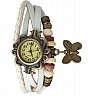 Vintage White  Bracelet Butterfly Analog Watch For Women/Ladies - Online Shopping India