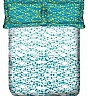 OSI DD Queen Blue N Green  Printed BedSheet with 2 Pillow Covers - Online Shopping India