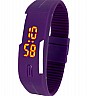 Digital Purple  Strap Rectangular Digital Unisex Watch - Online Shopping India