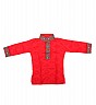 Full sleeve Cotton Kurta For Kids - Red - Online Shopping India