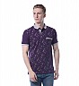 Obidos Polyster cotton PURPLE Tshirts for men - Online Shopping India