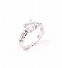 92.5 sterling Silver CZ Stone Ring For Women - Online Shopping India