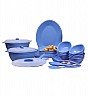 Trust Plastic Blue Dinner set(SET OF 34) - Online Shopping India