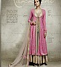Georgette Semi Stitched Beige Pink Salwar Kameez - Online Shopping India
