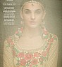 Hamida Cream Embroidered  Semi Stitched Dress - Online Shopping India