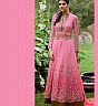 Georgette Semi Stitched Pink Salwar Kameez - Online Shopping India