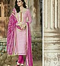 Bhagalpuri Silk Pink Semi Stitched Dress - Online Shopping India