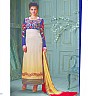 Designer Cream Straight Suit with embroidered work - Online Shopping India