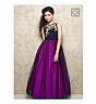 Designer Purple gown Featuring in zari embroidery - Online Shopping India