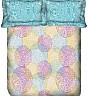 OSI DD Queen Multicolor Printed BedSheet with 2 Pillow Covers - Online Shopping India