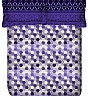 ED Tessellation A Purple Double Bed Sheet with 2 Pillow Covers - Online Shopping India