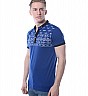 Obidos Polyster cotton BLUE Tshirts for men - Online Shopping India