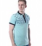 Obidos Polyster cotton TEALGREEN Tshirts for men - Online Shopping India
