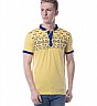 Obidos Polyster cotton YELLOW Tshirts for men - Online Shopping India