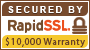 Secured By - Rapid SSL Certificate - 256bit SSL -